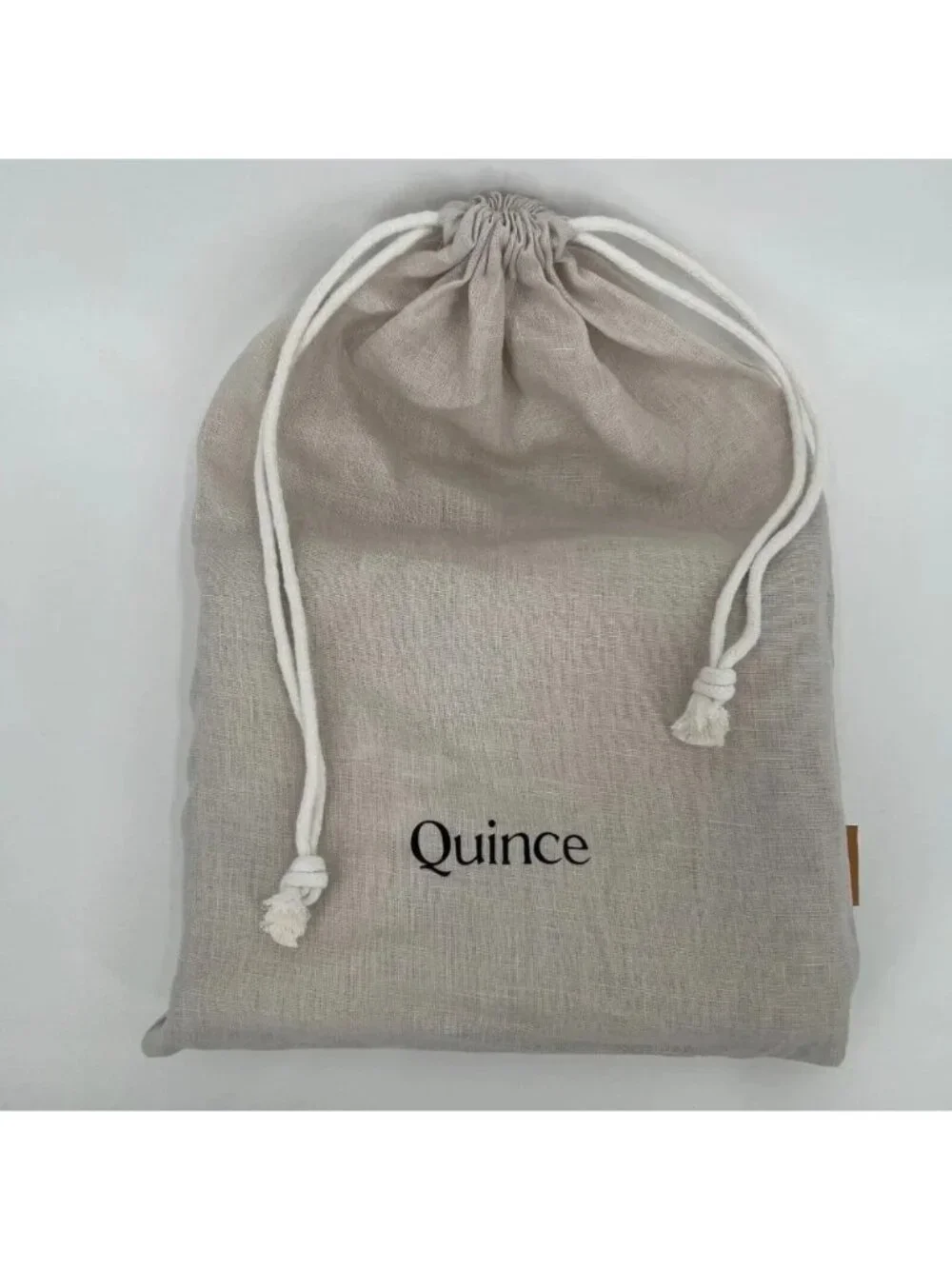 Quince European Linen Pillow Shams - Set of Two - Sand - Standard Size - NEW